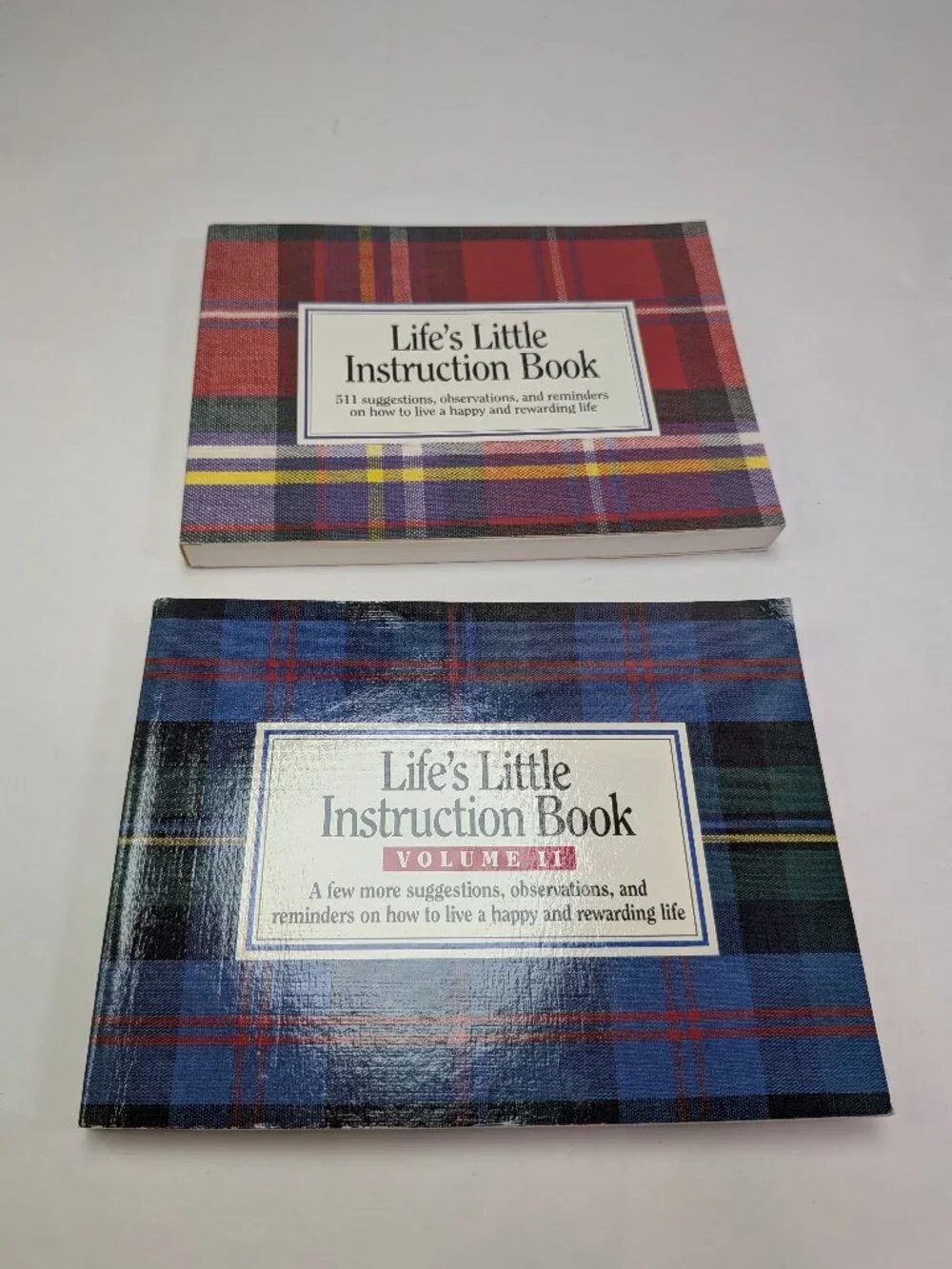 Vintage Inspirational Book Lot Life's Little Instruction Book H Jackson Brown Jr